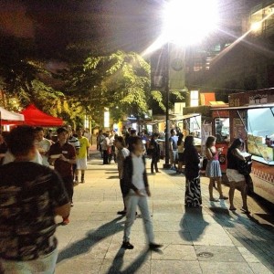 The Food Truck Park (nighttime)