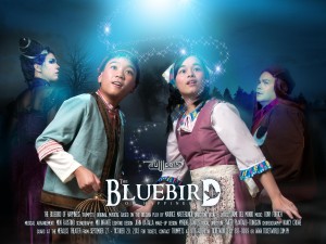 Lynn Sherman, Anton Posadad, Alessa ZIalciata and Robbie Zialcita in Trumpets Bluebird of Happine
