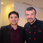 Future Trade International on-premise manager Jay Coson and Nuvo's GM Chef Xavier Btesh.