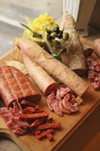 Assorted cold cuts at the Mandarin Deli's Wines and Tapas